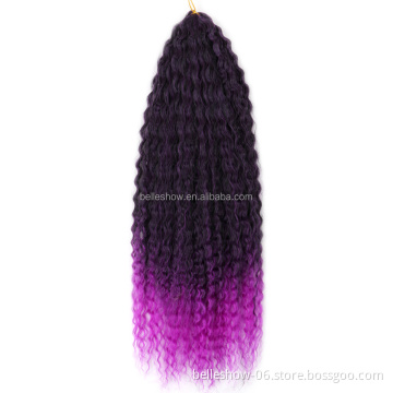 Crochet Hair Afro Kinky Curly Synthetic Ombre Crochet Braiding Hair Extensions Afro Curly hair